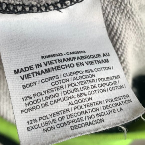 Nike Black, White, & Neon Green Paint Splatter Print Full Zip Jacket - Picture 4 of 7